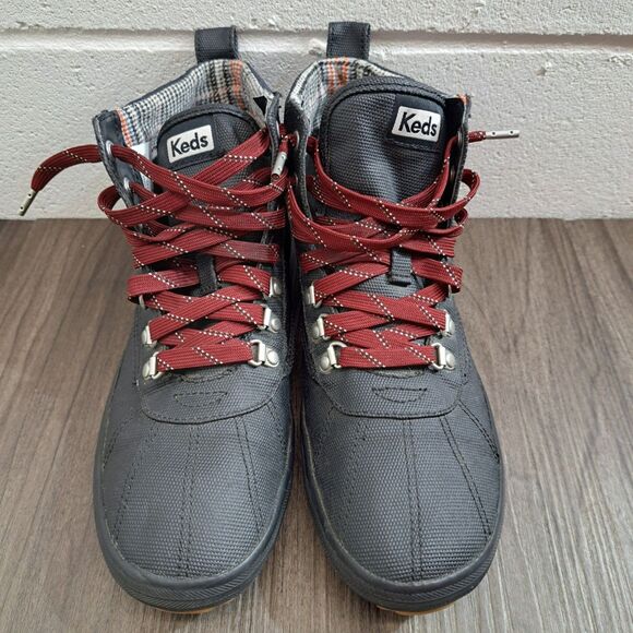 Keds Scout Waterproof Canvas Boot. Black Women's Lace Up Shoes Size 8.5 - Picture 2 of 6